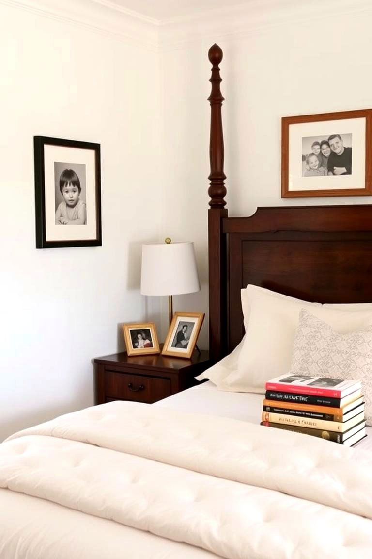 Personalizing with Meaningful Decor - 24 White and Cream Bedroom Ideas
