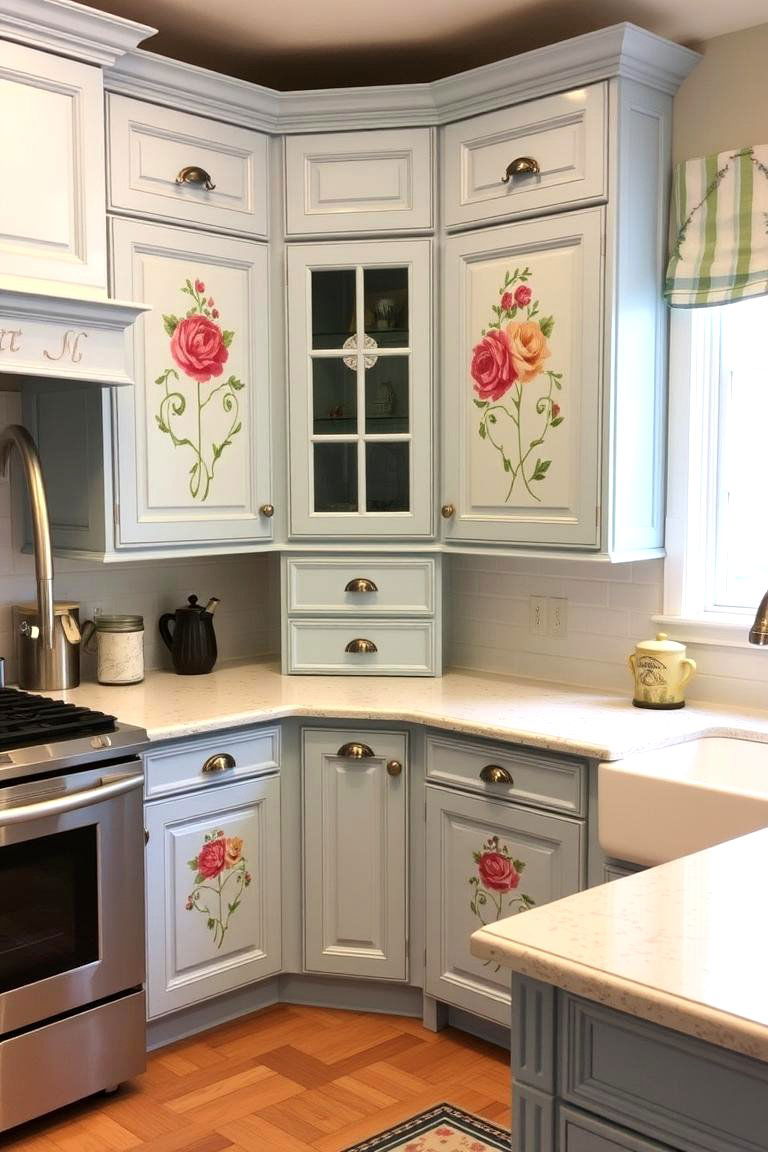 Personalizing with Painted Details - 24 Painting Kitchen Cabinet Ideas