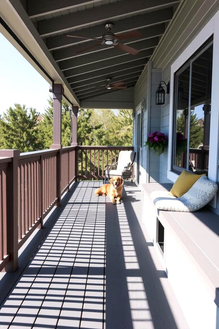 Pet Friendly Deck - 24 Mobile Home Deck Ideas