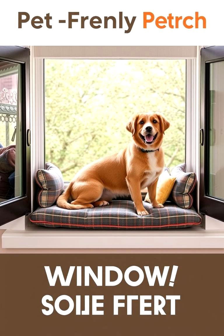 Pet Friendly Perch Window Seat - 24 Window Seat Ideas