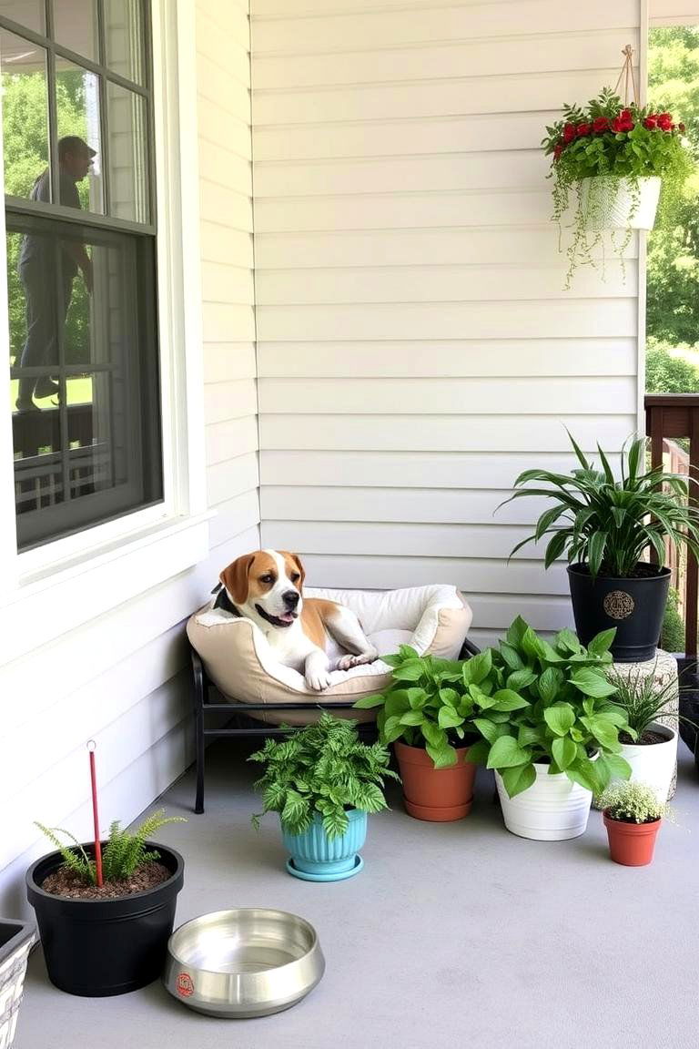 Pet Friendly Porch Zone - 24 Side Porch Ideas