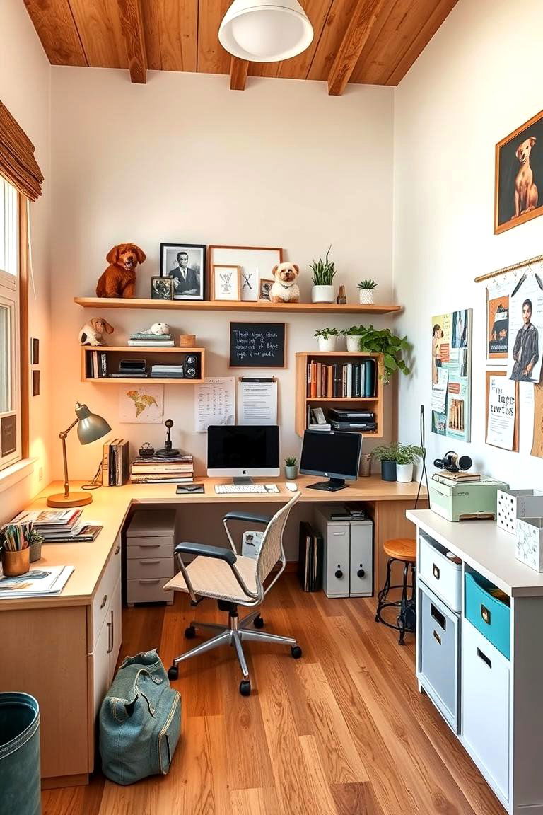 Pet Friendly Study Space - 24 Dog Room Ideas