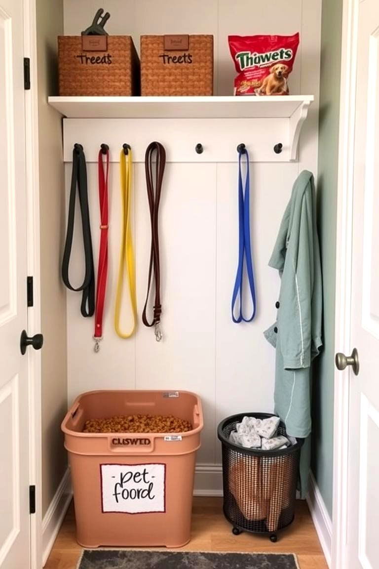 Pet Supply Station - 24 Mudroom Storage Ideas