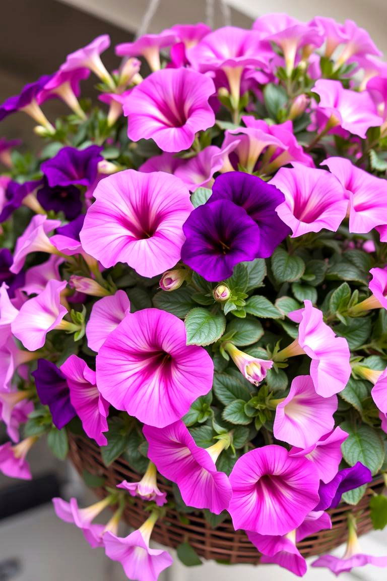Petunias Versatile and Vibrant - 24 Outdoor Plants for Patio