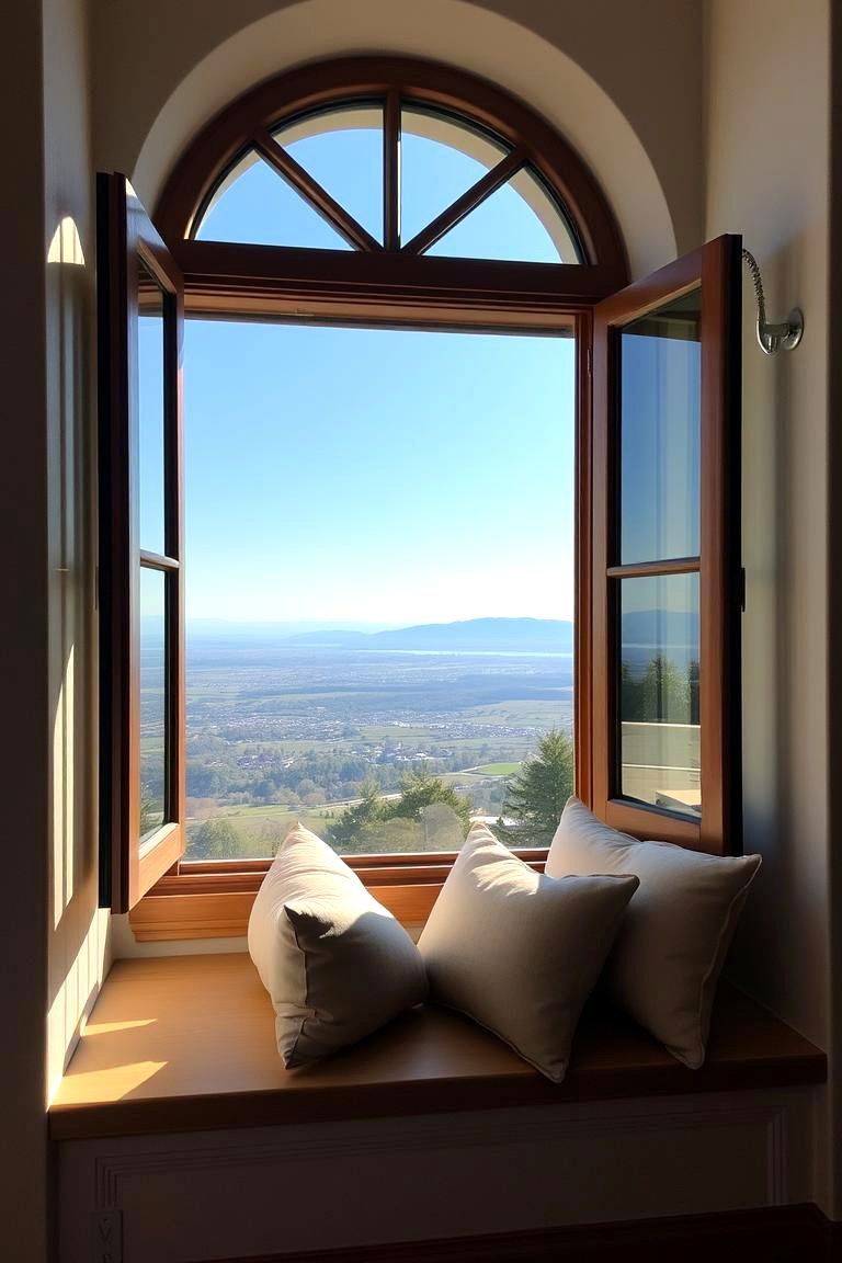 Picture Window with a Bench Seat - 24 Kitchen Window Ideas