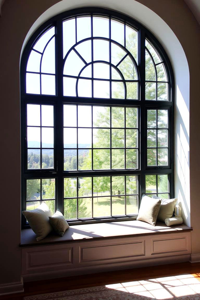 Picture Window with a Window Seat - 24 Kitchen Window Ideas