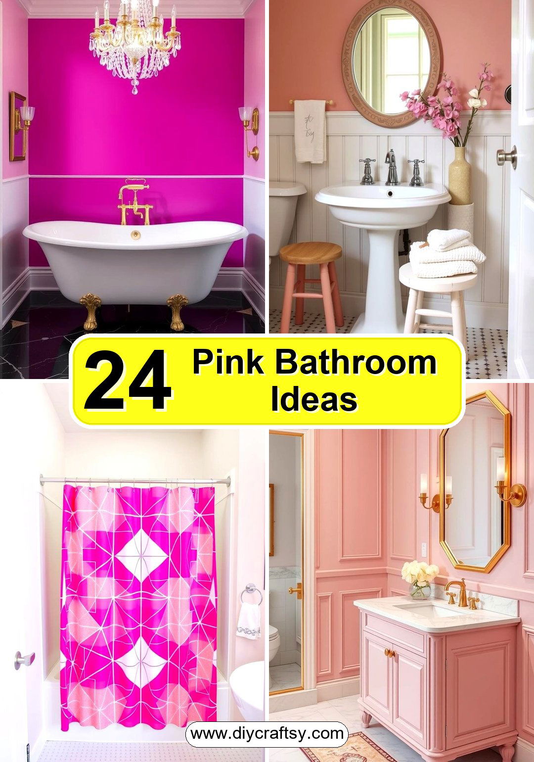 Pink Bathroom Ideas