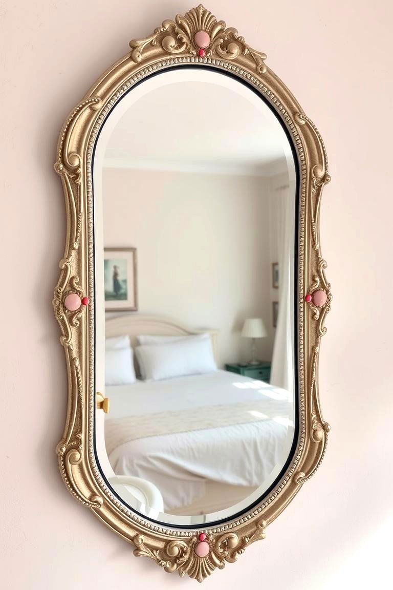 Pink Bohemian Mirror - 24 Pink Boho Bedroom Ideas