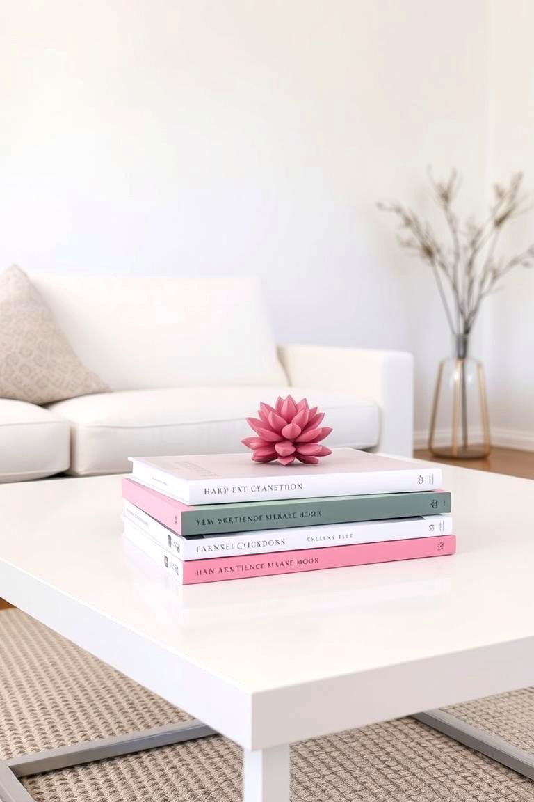 Pink Coffee Table Decor - 24 Pink Living Room Ideas