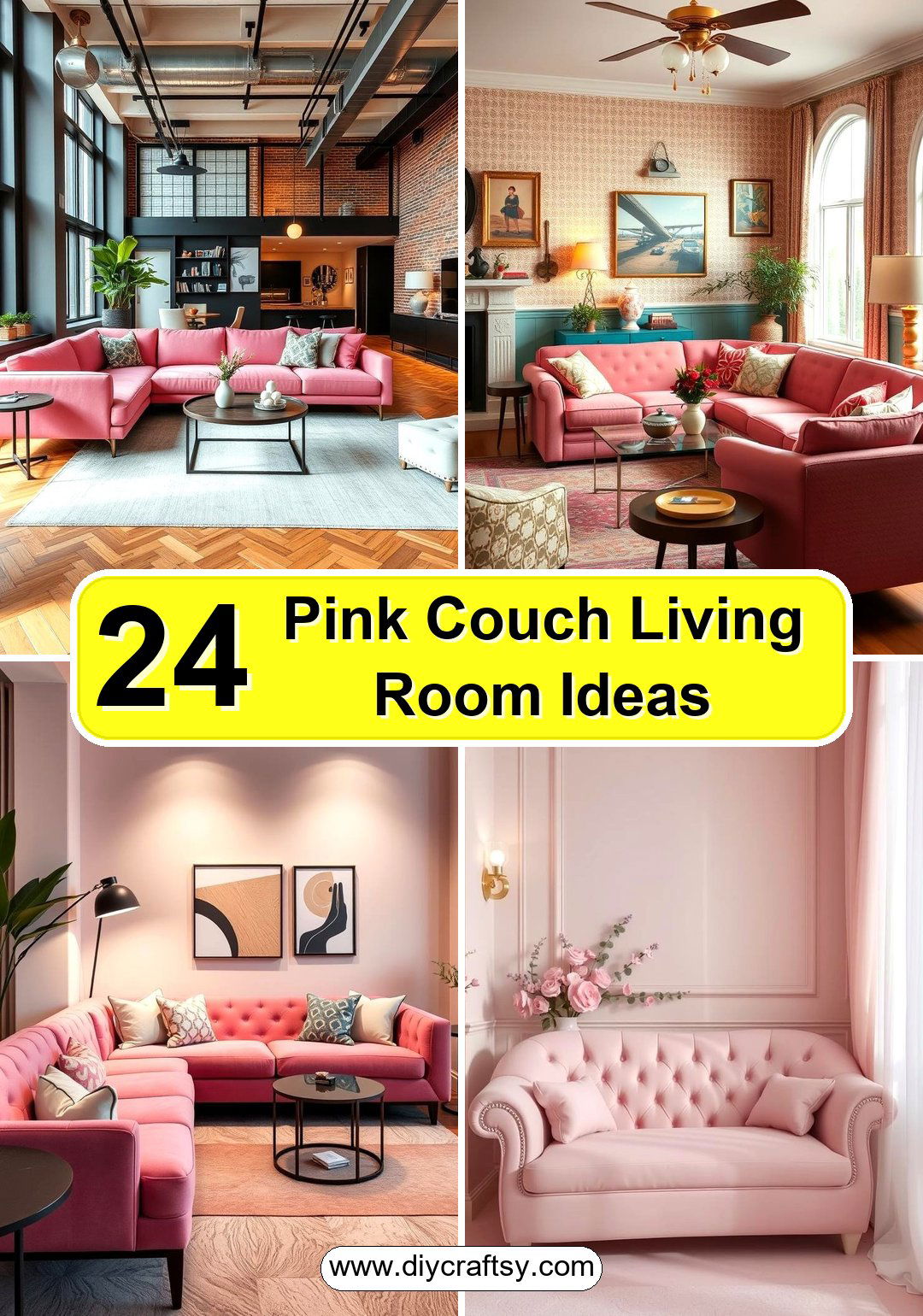 Pink Couch Living Room Ideas