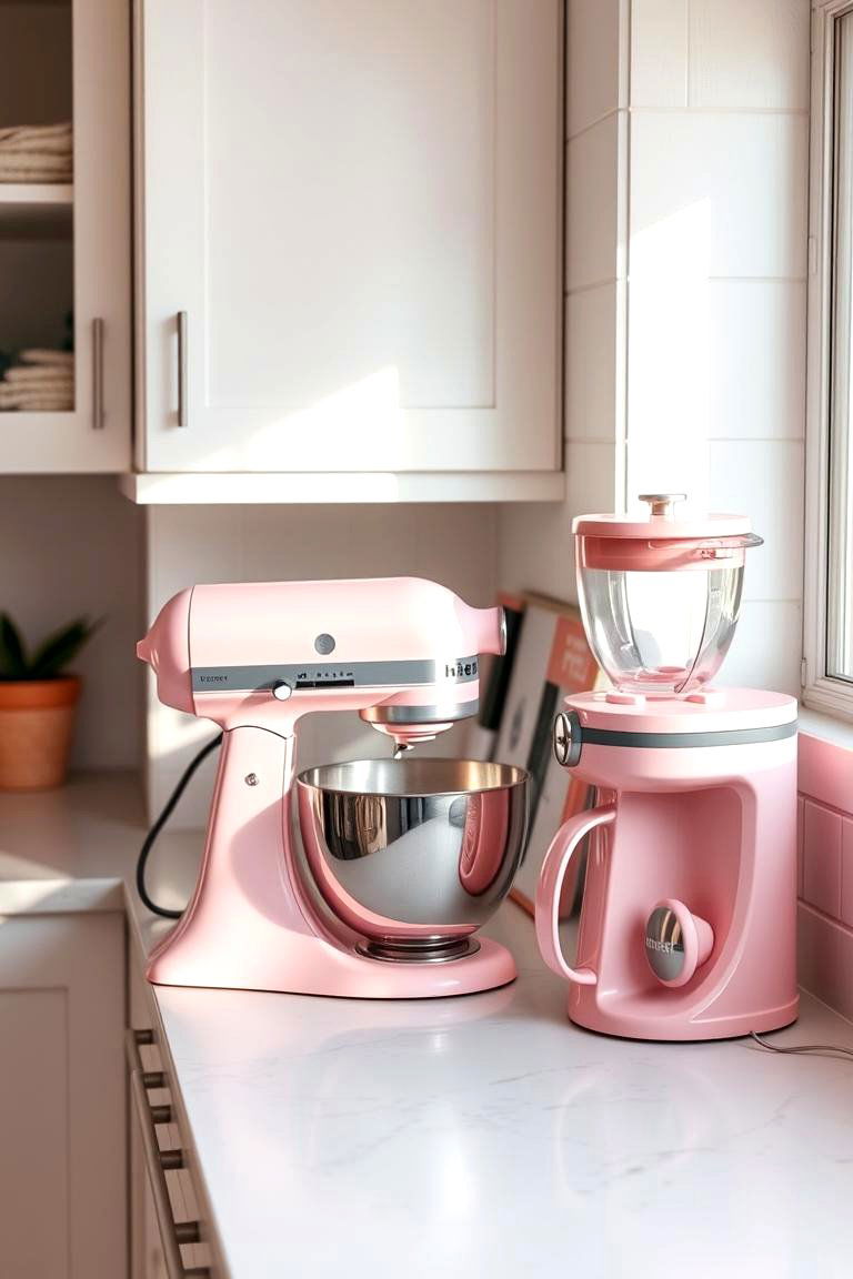 Pink Countertop Appliances - 24 Pink Kitchen Ideas