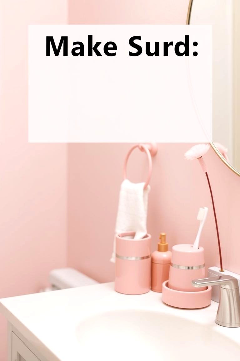 Pink Decorative Accessories - 24 Pink Bathroom Ideas
