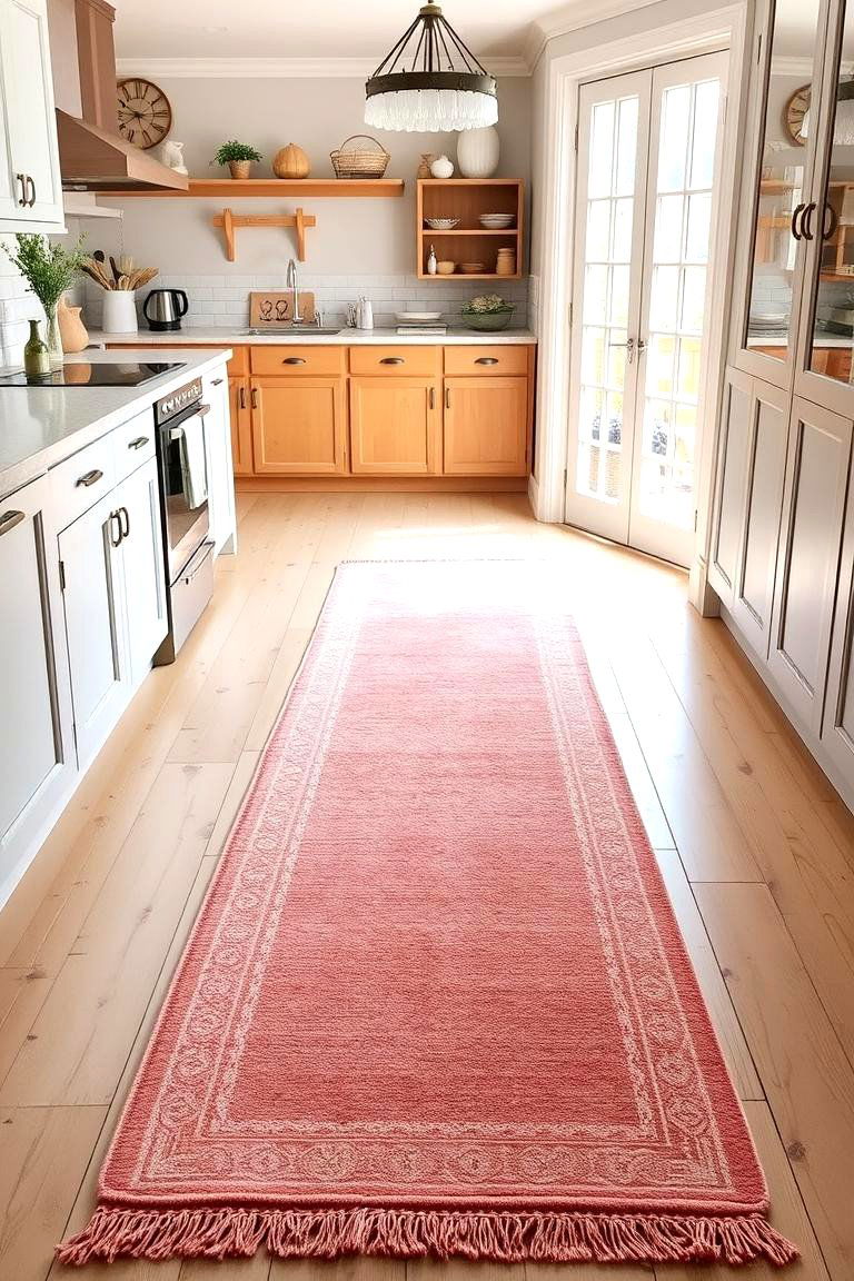Pink Kitchen Rug - 24 Pink Kitchen Ideas