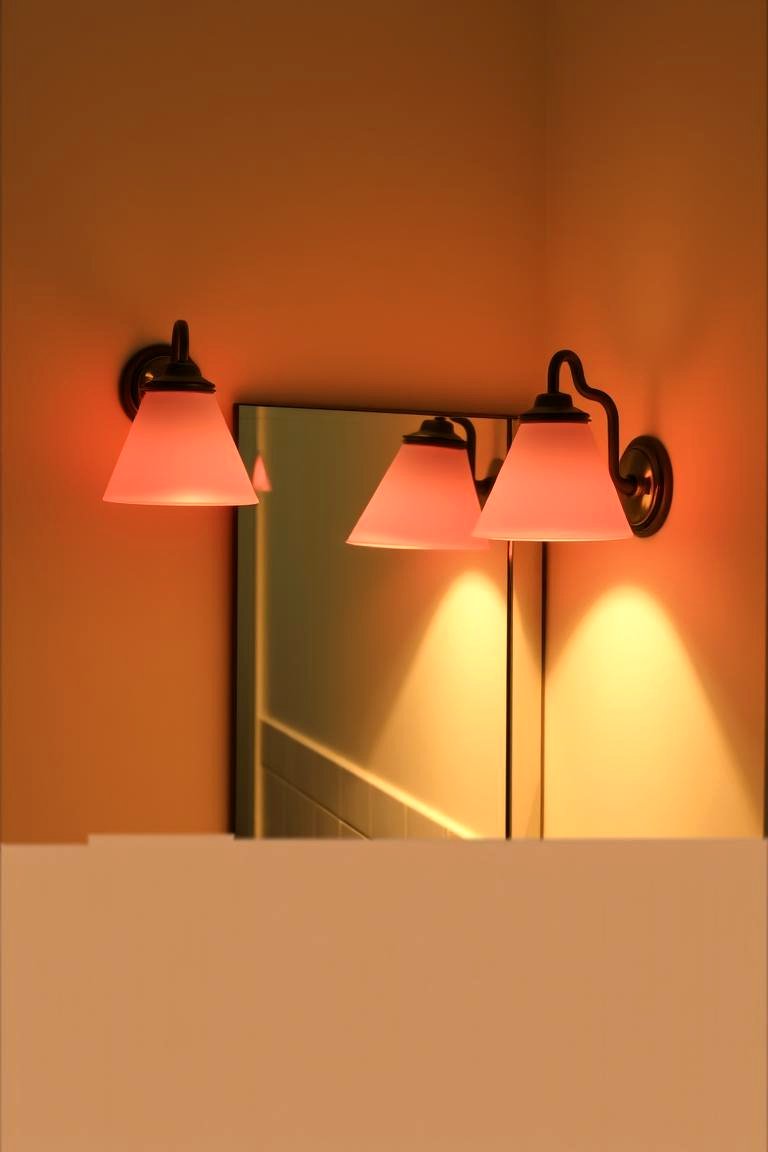 Pink Lighting Fixtures - 24 Pink Bathroom Ideas