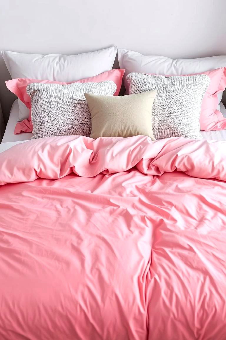 Pink Ombre Bedding - 24 Pink Boho Bedroom Ideas