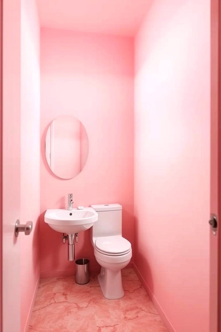 Pink Ombre Effect - 24 Pink Bathroom Ideas