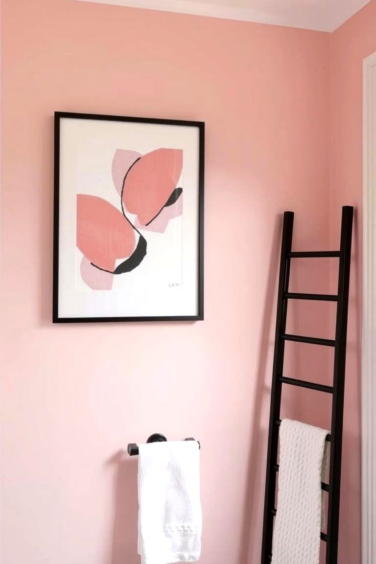 Pink and Black Artwork - 24 Pink and Black Bathroom Ideas
