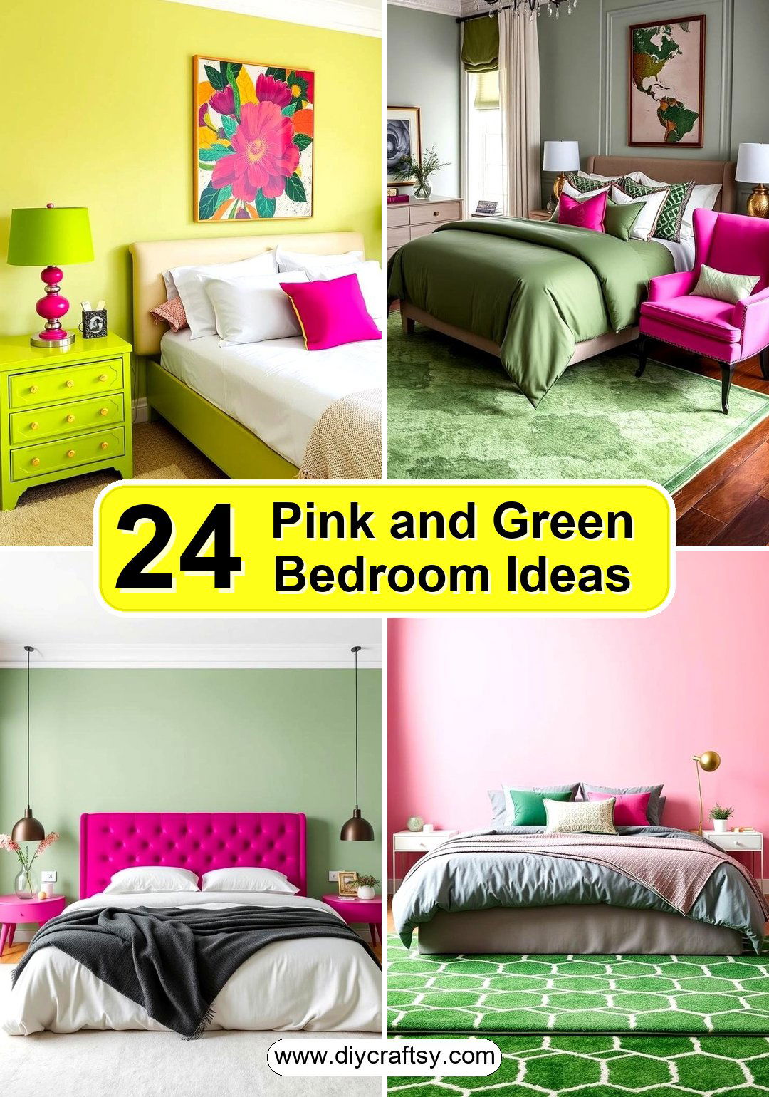 Pink and Green Bedroom Ideas