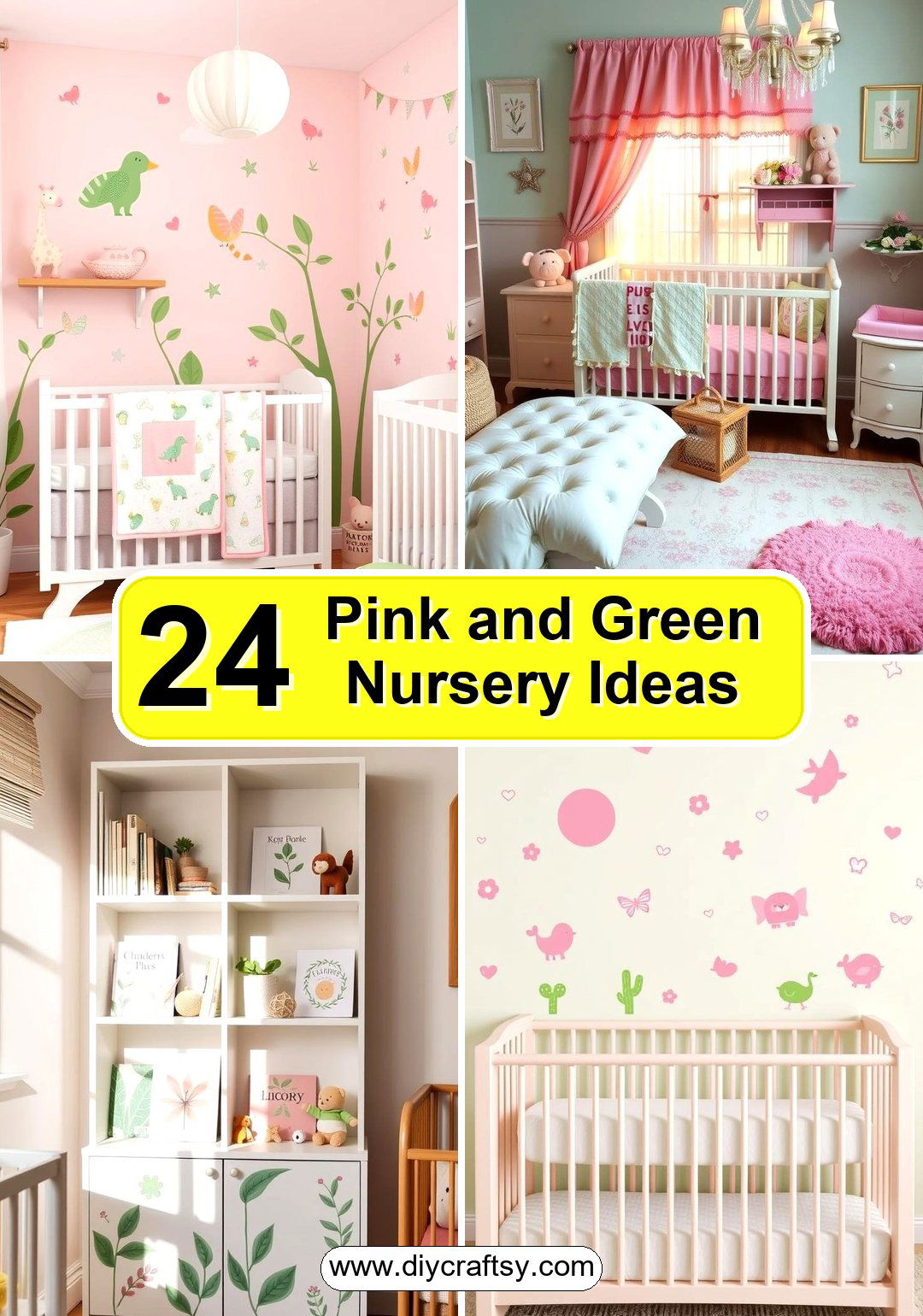 Pink and Green Nursery Ideas