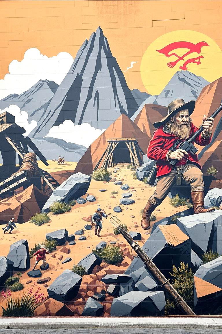 Pioneering Spirit Mural - 24 Texas Murals