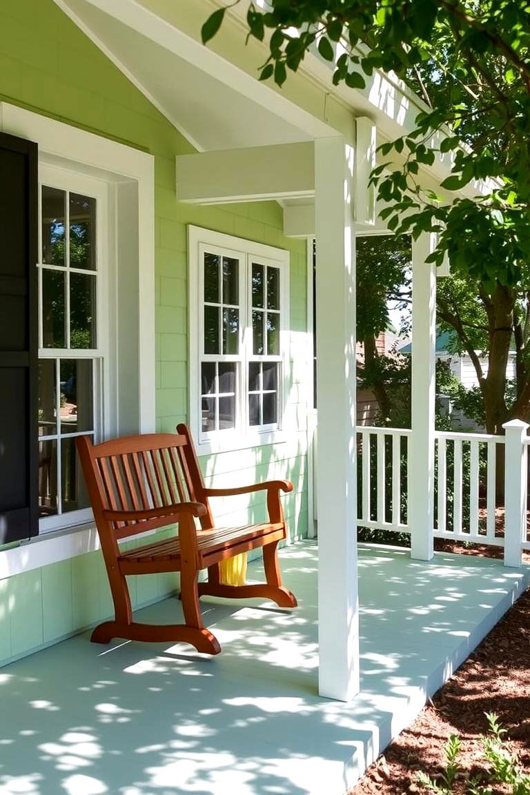 Pistachio Green Softness - 24 Green Exterior House Paint Ideas