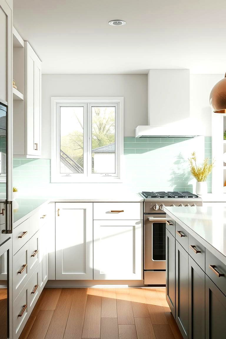 Pistachio Pop - 24 Kitchen With Green Backsplash Ideas