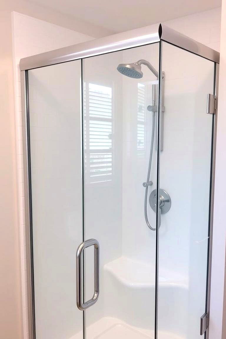 Pivot Shower Door - 24 Modern Shower Ideas