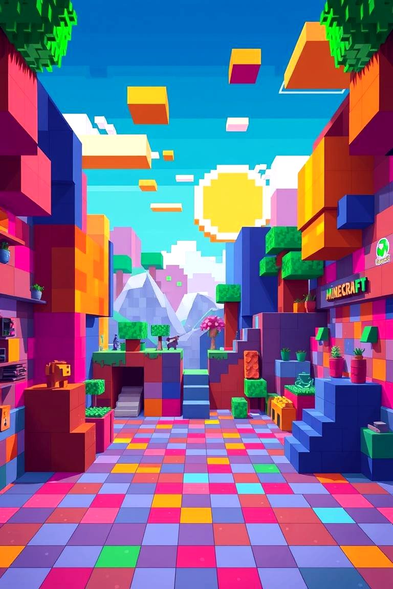 Pixelated Play Space - 24 Minecraft Themed Bedroom Ideas