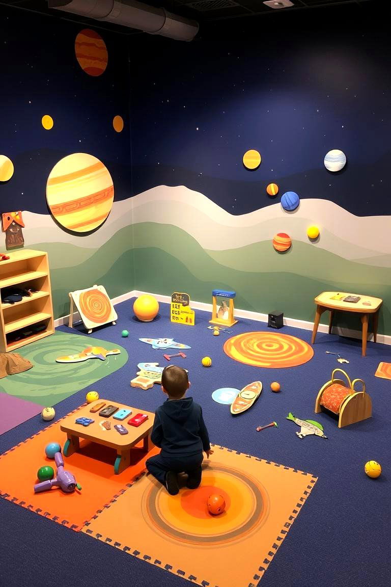 Planetary Play Zone - 24 Space-themed Nursery Ideas