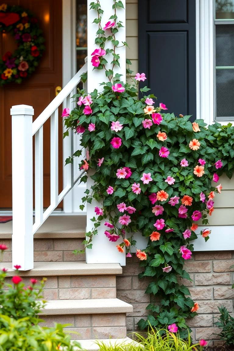 Plant Climbing Vines - 24 Front Step Ideas