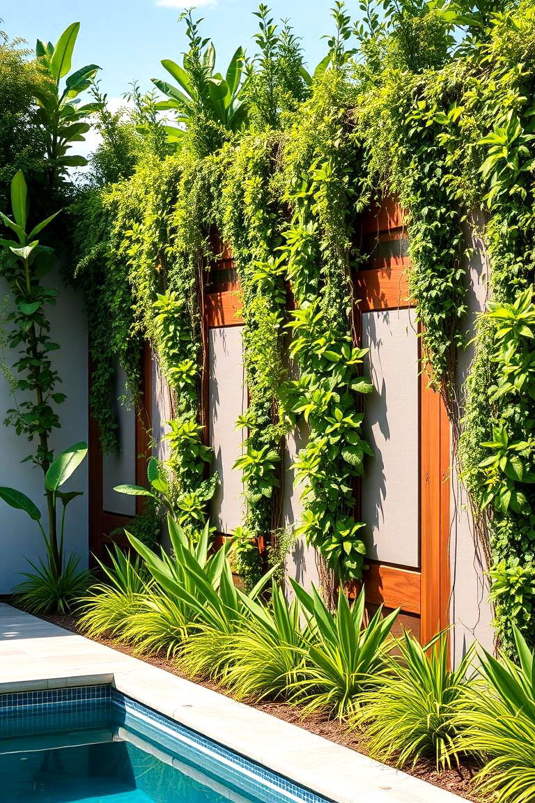 Plant Integrated Fencing - 24 Pool Fence Ideas