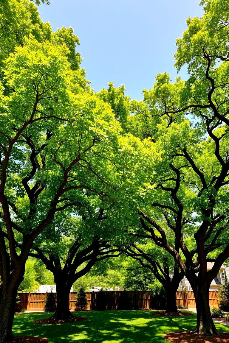 Plant Majestic Low Maintenance Shade Trees - 24 Low Maintenance Backyard Landscaping Ideas
