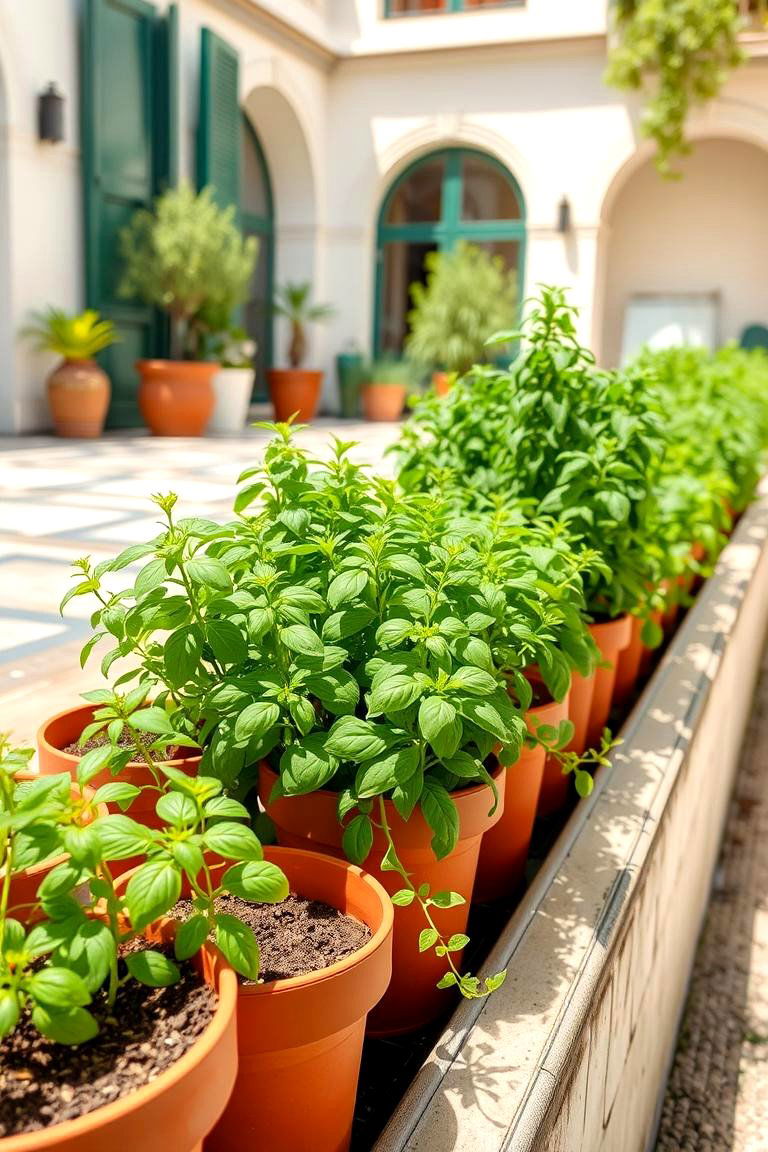 Plant a Herb Garden - 24 Courtyard Ideas