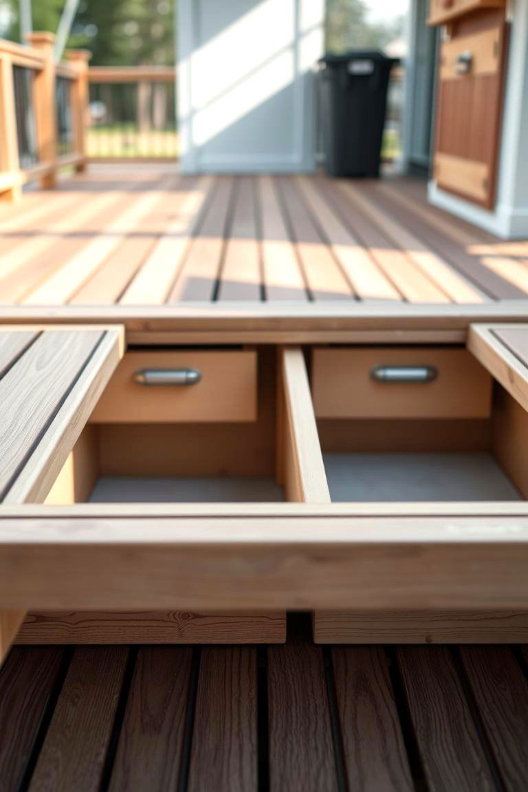 Platform with Storage - 24 Platform Deck Ideas