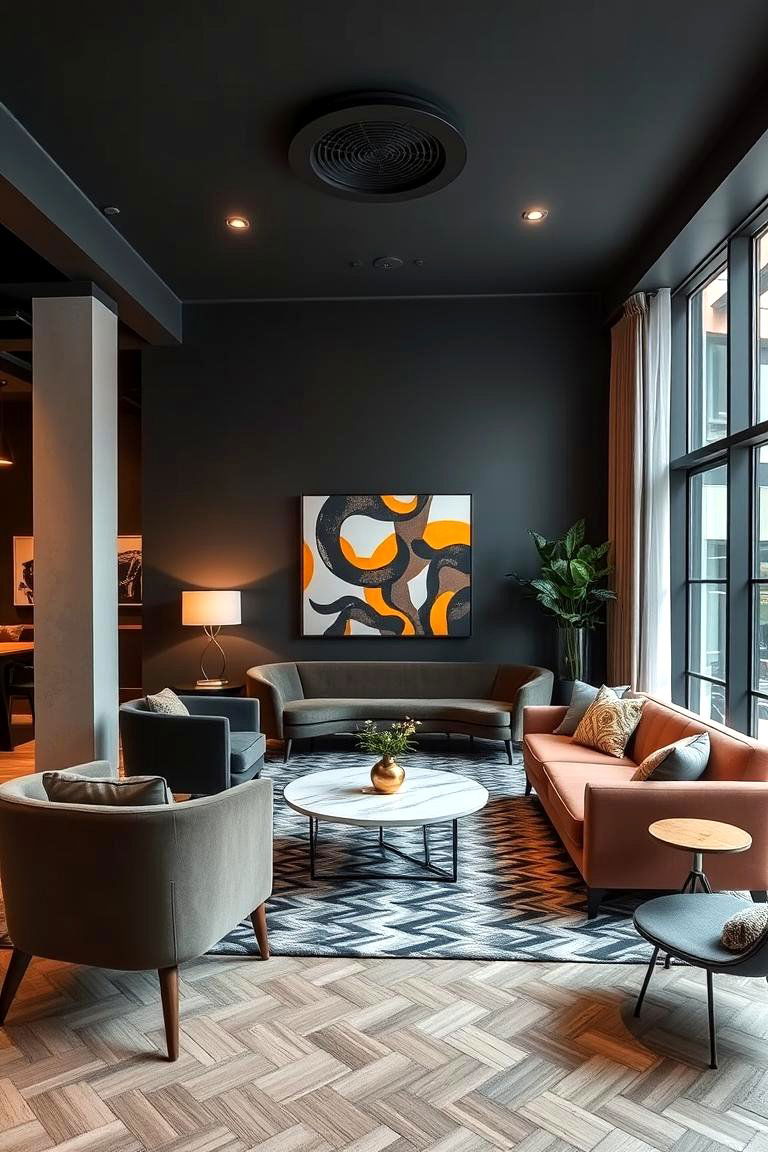 Playful Furniture Arrangements - 24 Eclectic Interior Design Ideas