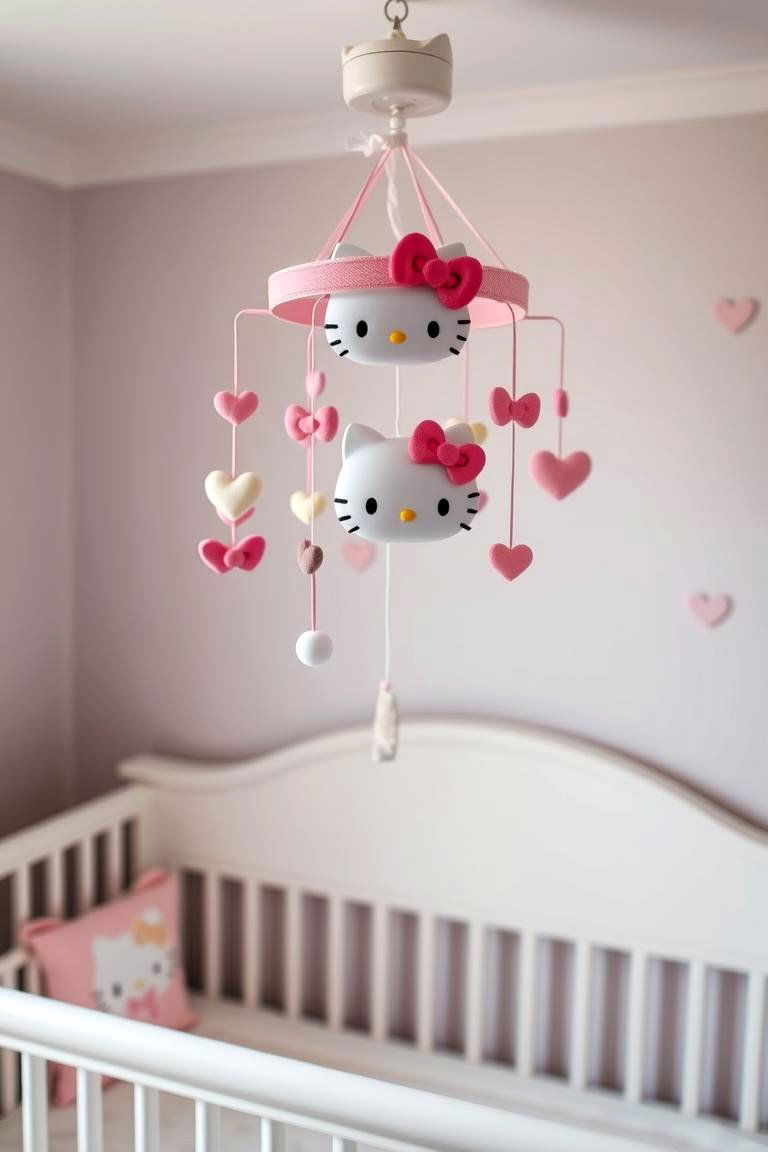 Playful Hello Kitty Mobile - 24 Hello Kitty Bedroom Ideas