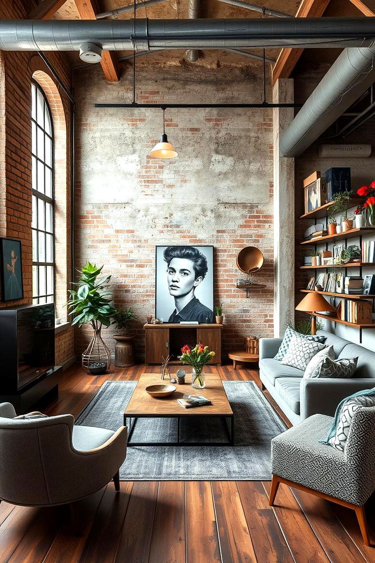 Playful Industrial Loft - 24 Boys Room Paint Ideas