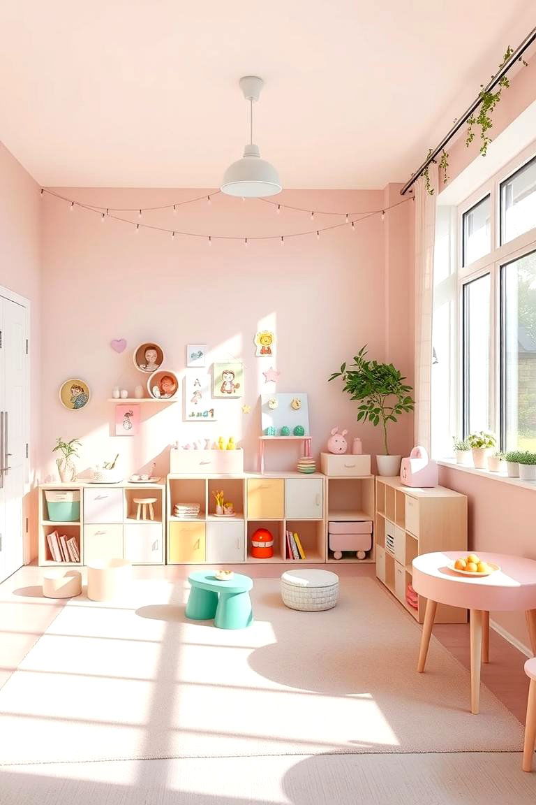 Playful Pastel Playroom - 24 Colorful Room Ideas