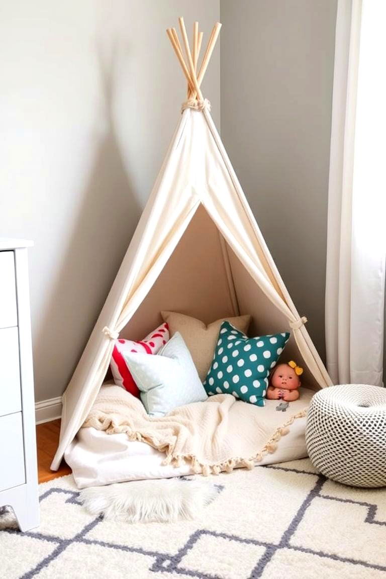 Playful Teepee Tent - 24 Whimsical Nursery Ideas