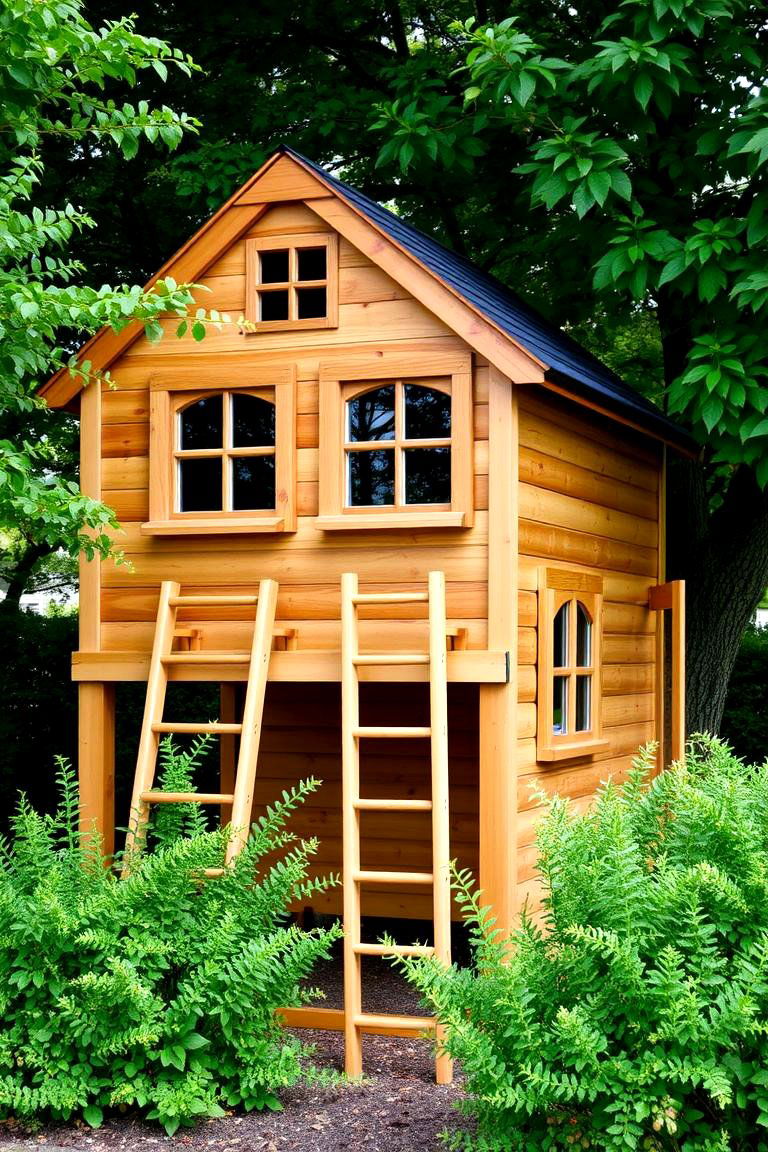 Playhouse Adventure - 24 Backyard Playground Ideas