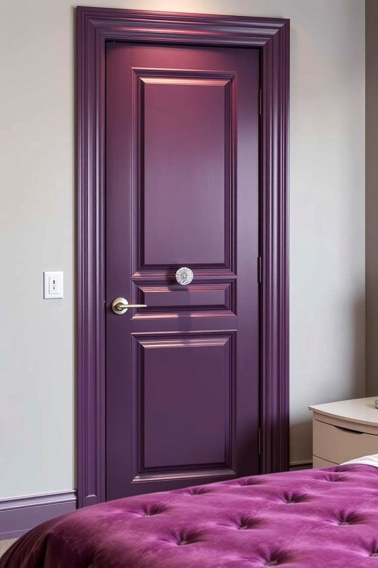 Plum - 24 Interior Door Color Ideas
