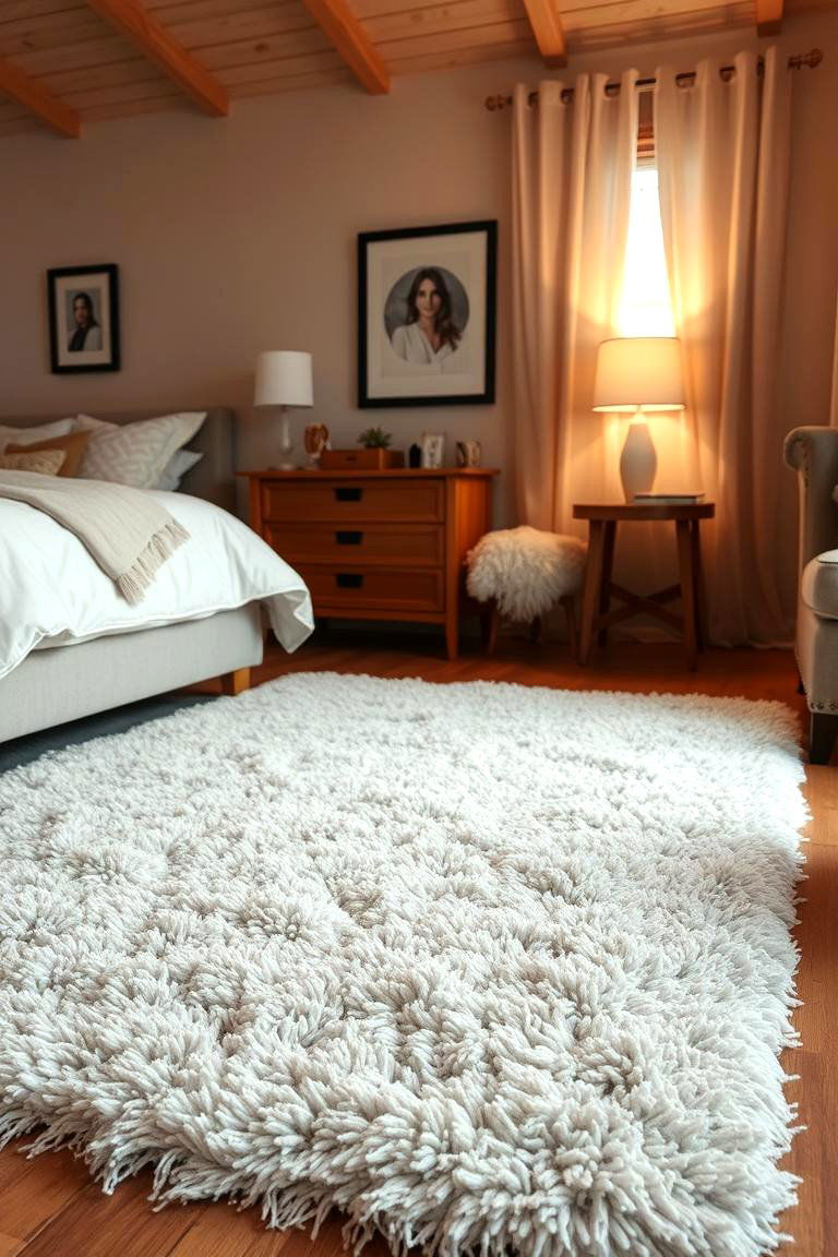 Plush Area Rugs for Added Warmth - 24 Cozy Bedroom Ideas