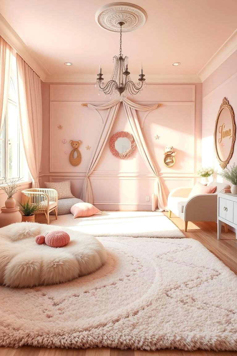 Plush Area Rugs - 24 Princess Room Ideas