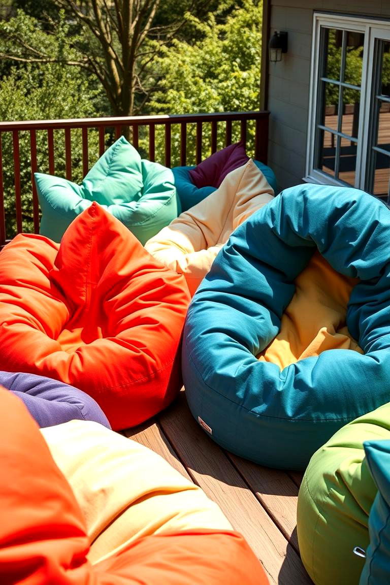 Plush Outdoor Bean Bags - 24 Outdoor Seating Ideas