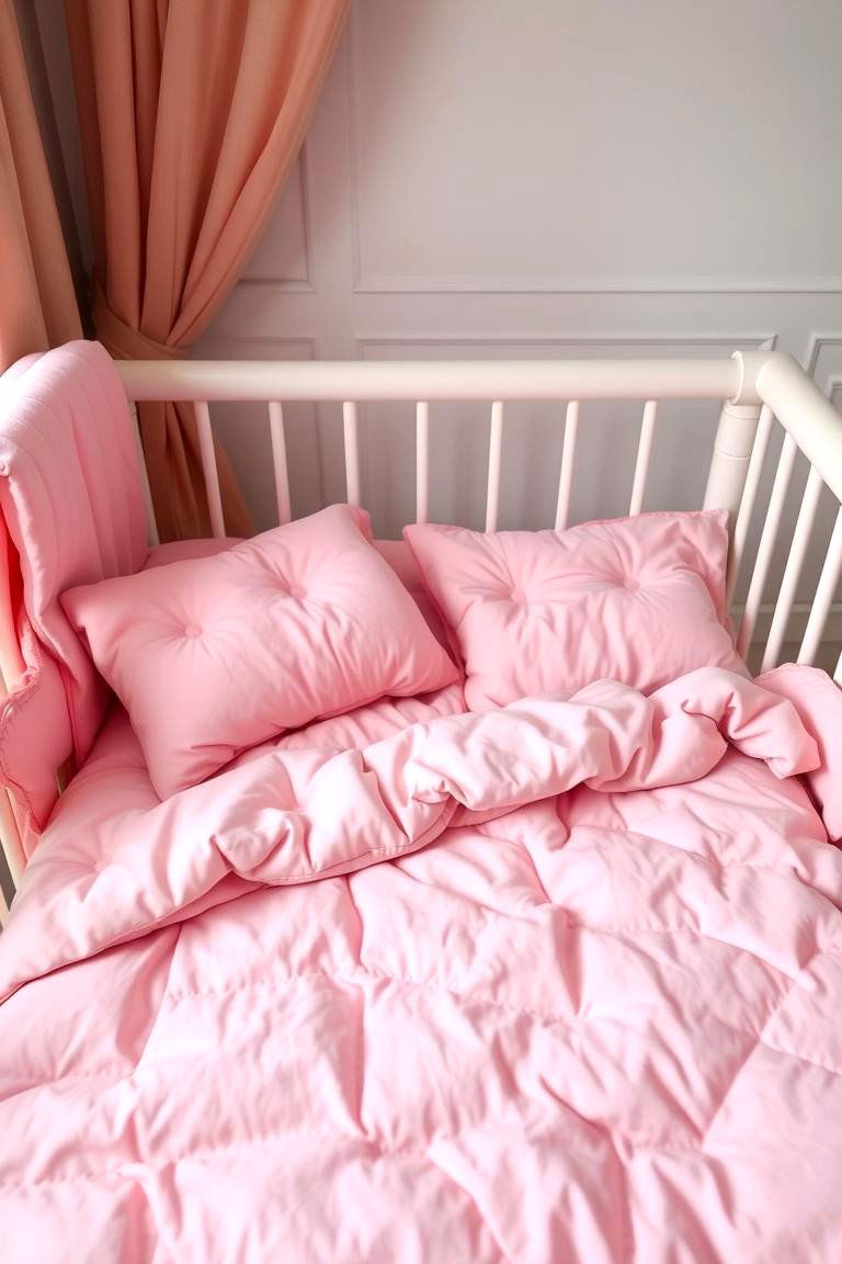 Plush Pink Bedding - 24 Pink Nursery Ideas