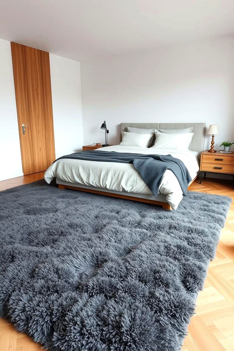 Plush Rugs for Comfort and Texture - 24 luxury modern bedroom ideas