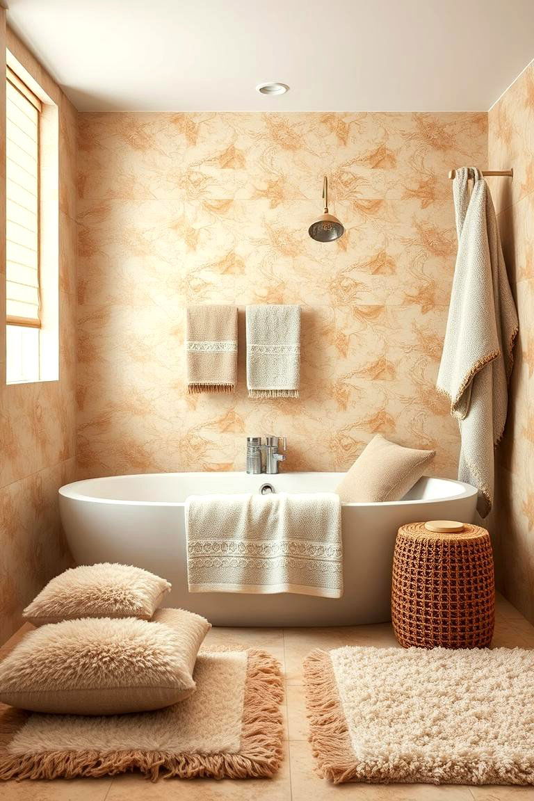 Plush Textiles and Soft Towel Layers - 24 Cozy Bathroom Ideas