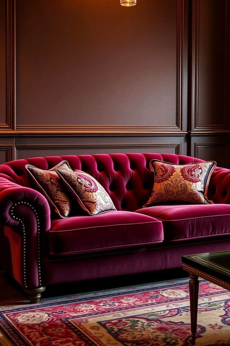 Plush Velvet Sofas and Armchairs - 24 Moroccan Living Room Ideas