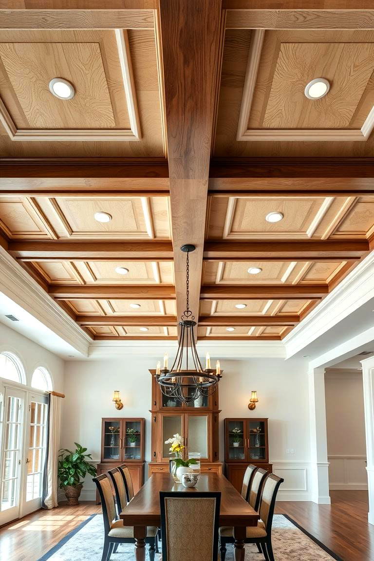 Plywood Coffered Ceiling - 24 Plywood Ceiling Ideas