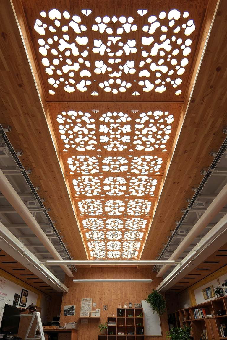 Plywood Cutout Ceiling - 24 Plywood Ceiling Ideas